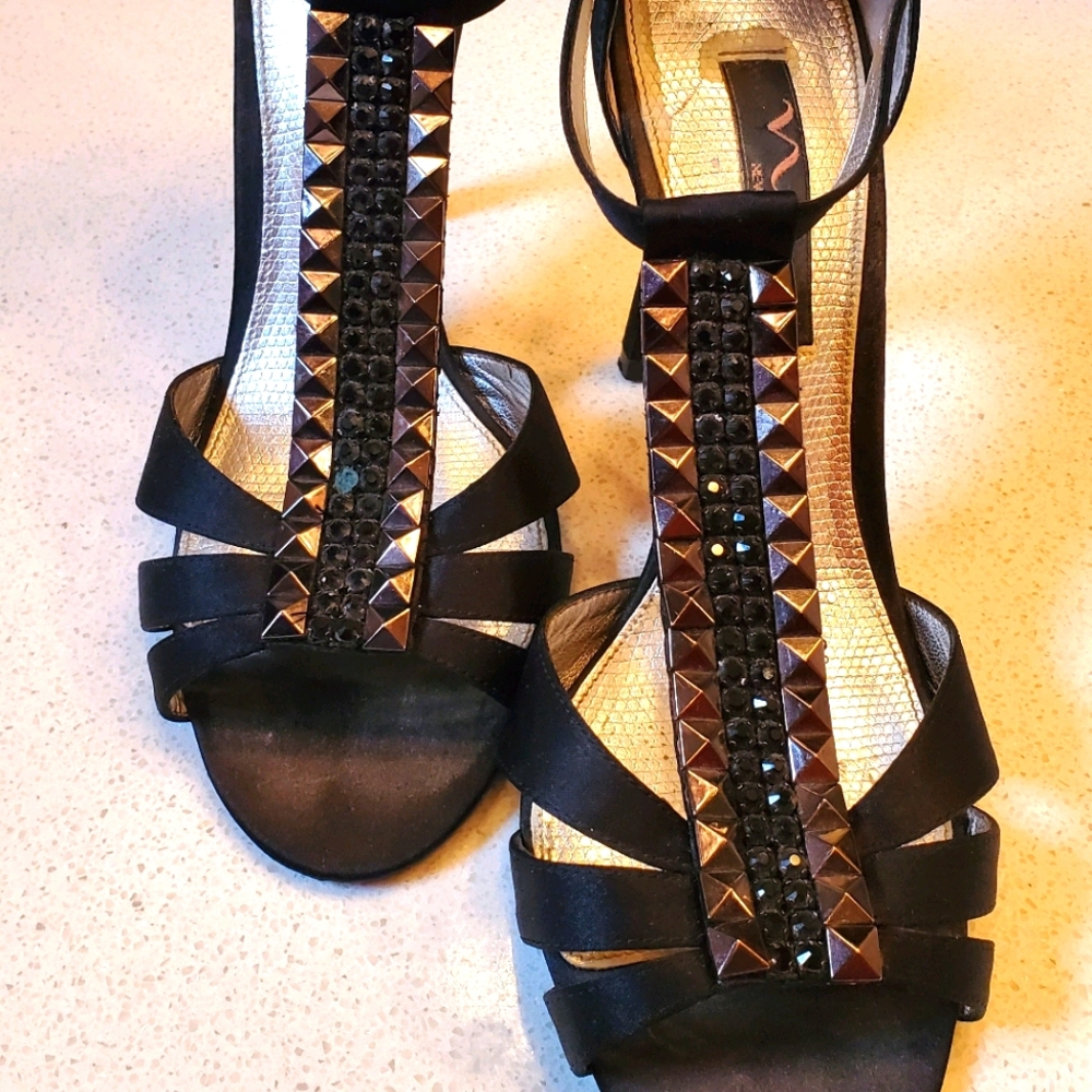 Nina NY Black Sandal Shoes